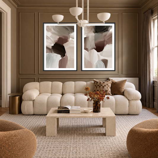 Sienna Bloom I & II | Art Print Pair
