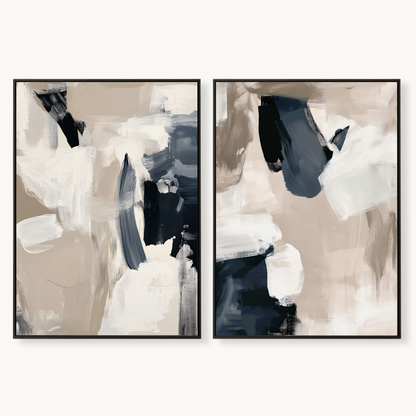 Dune & Tide I & II – Canvas Art Pair