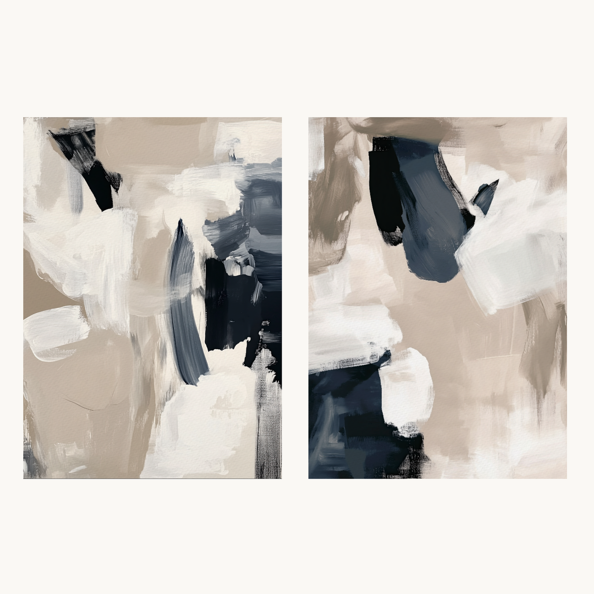 Dune & Tide I & II – Canvas Art Pair