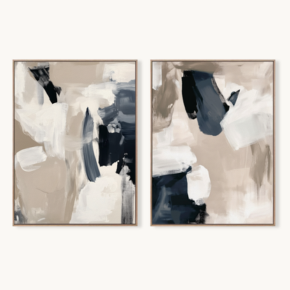 Dune & Tide I & II – Canvas Art Pair
