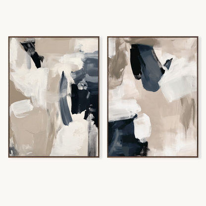 Dune & Tide I & II – Canvas Art Pair