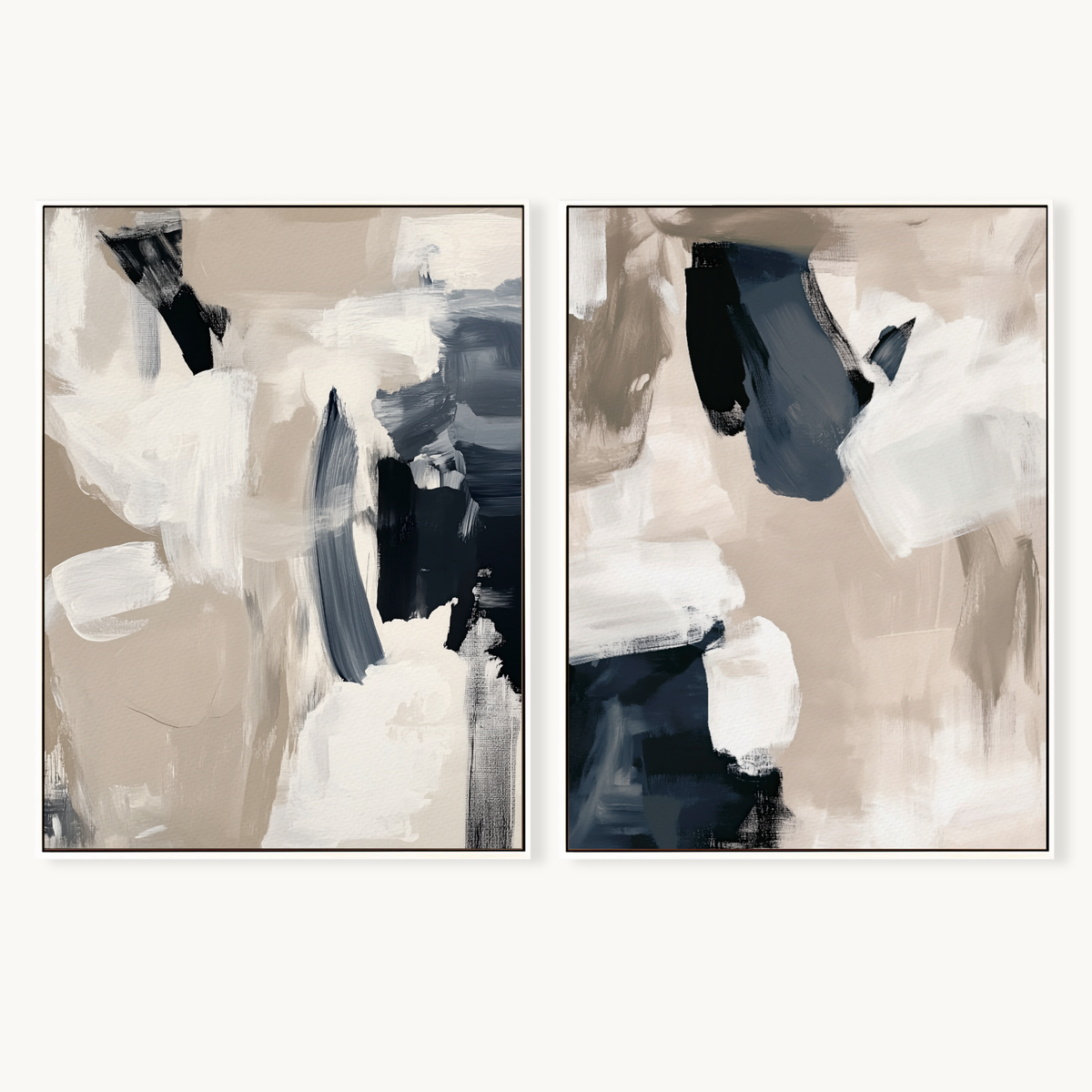Dune & Tide I & II – Canvas Art Pair